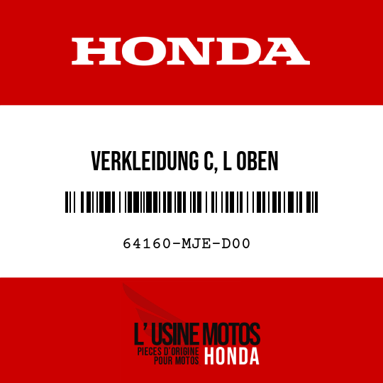 image de 64160-MJE-D00 VERKLEIDUNG C, L OBEN