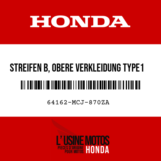 image de 64162-MCJ-870ZA STREIFEN B, OBERE VERKLEIDUNG TYPE1