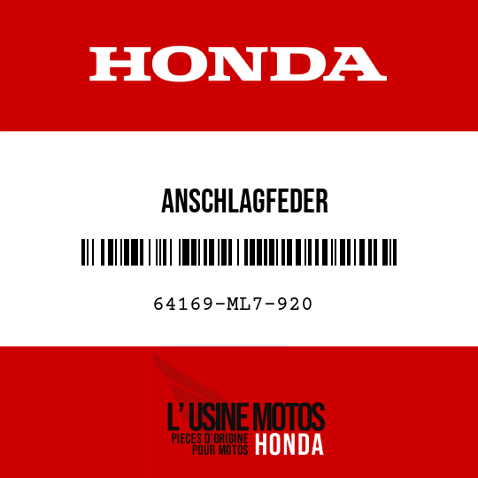 image de 64169-ML7-920 ANSCHLAGFEDER