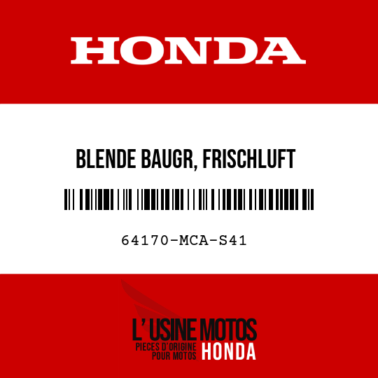 image de 64170-MCA-S41 BLENDE BAUGR, FRISCHLUFT