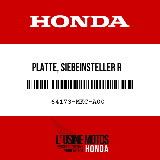 image de 64173-MKC-A00 PLATTE, SIEBEINSTELLER R