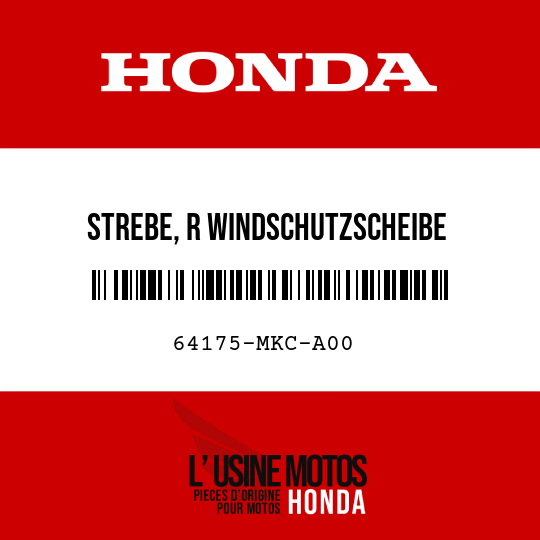 image de 64175-MKC-A00 STREBE, R WINDSCHUTZSCHEIBE