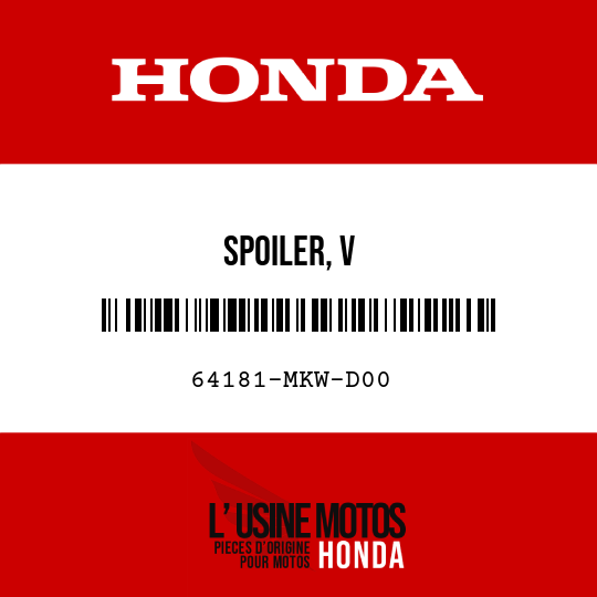 image de 64181-MKW-D00 SPOILER, V