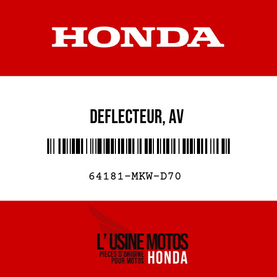 image de 64181-MKW-D70 DEFLECTEUR, AV