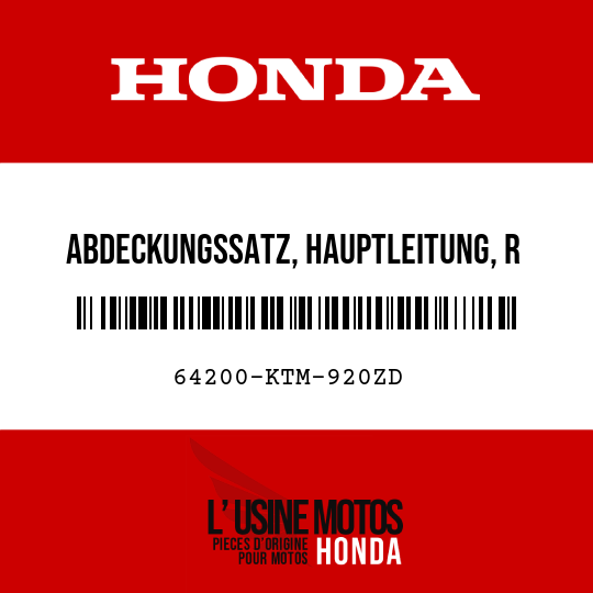 image de 64200-KTM-920ZD ABDECKUNGSSATZ, HAUPTLEITUNG, R SEITE (WL) TYPE3  (TYPE3 )