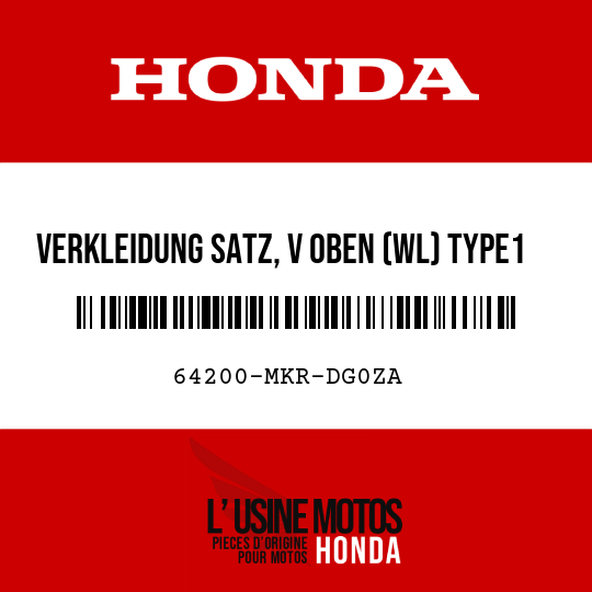 image de 64200-MKR-DG0ZA VERKLEIDUNG SATZ, V OBEN (WL) TYPE1 (TYPE1 )