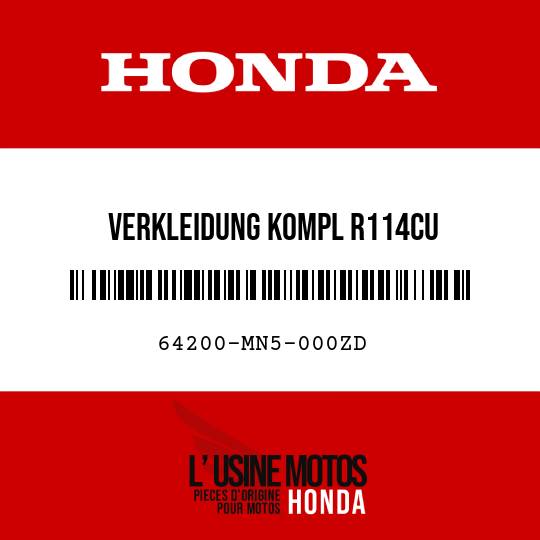 image de 64200-MN5-000ZD VERKLEIDUNG KOMPL R114CU 