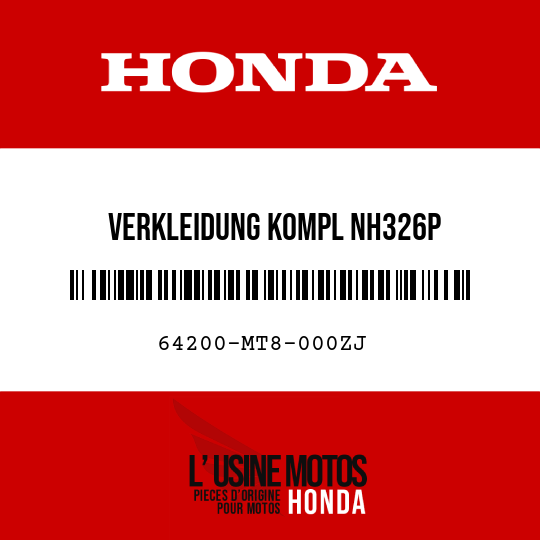 image de 64200-MT8-000ZJ VERKLEIDUNG KOMPL NH326P 