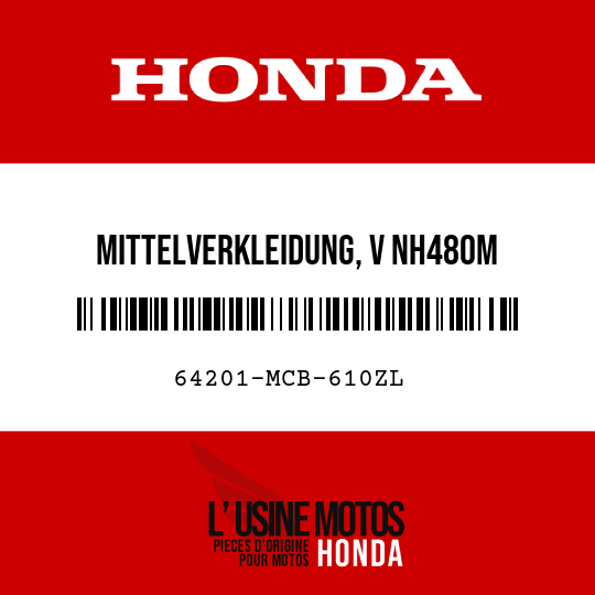 image de 64201-MCB-610ZL MITTELVERKLEIDUNG, V NH480M 