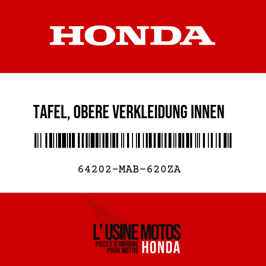 image de 64202-MAB-620ZA TAFEL, OBERE VERKLEIDUNG INNEN NH154 