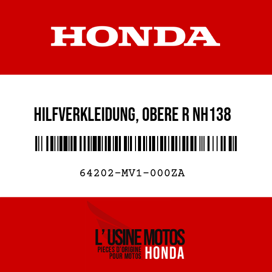 image de 64202-MV1-000ZA HILFVERKLEIDUNG, OBERE R NH138