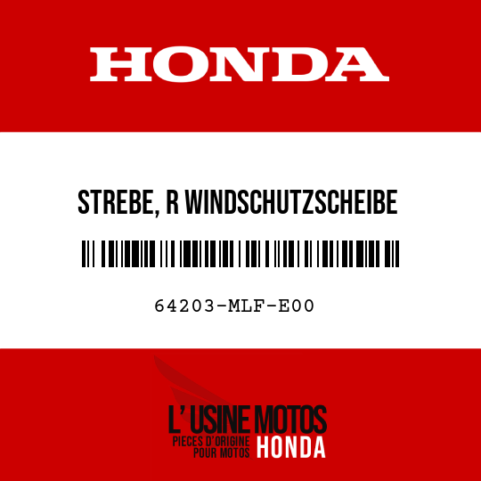 image de 64203-MLF-E00 STREBE, R WINDSCHUTZSCHEIBE