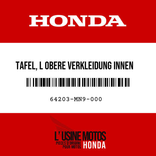 image de 64203-MN9-000 TAFEL, L OBERE VERKLEIDUNG INNEN