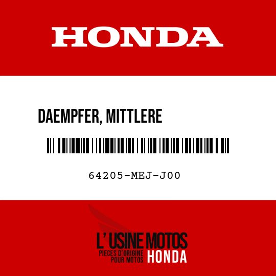 image de 64205-MEJ-J00 DAEMPFER, MITTLERE            VERKLEIDUNG, V