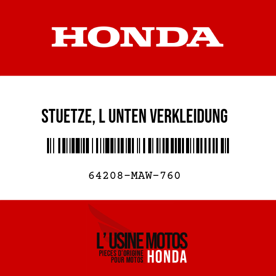 image de 64208-MAW-760 STUETZE, L UNTEN VERKLEIDUNG