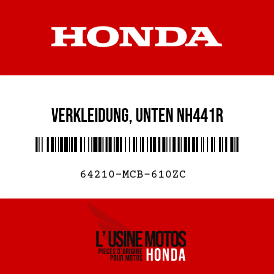 image de 64210-MCB-610ZC VERKLEIDUNG, UNTEN NH441R 