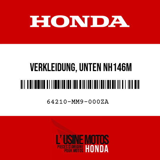 image de 64210-MM9-000ZA VERKLEIDUNG, UNTEN NH146M 