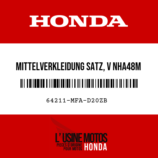 image de 64211-MFA-D20ZB MITTELVERKLEIDUNG SATZ, V NHA48M 