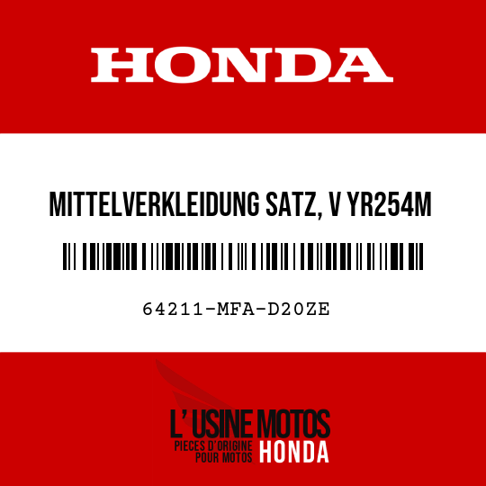 image de 64211-MFA-D20ZE MITTELVERKLEIDUNG SATZ, V YR254M 