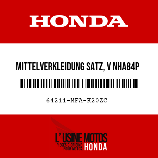 image de 64211-MFA-K20ZC MITTELVERKLEIDUNG SATZ, V NHA84P