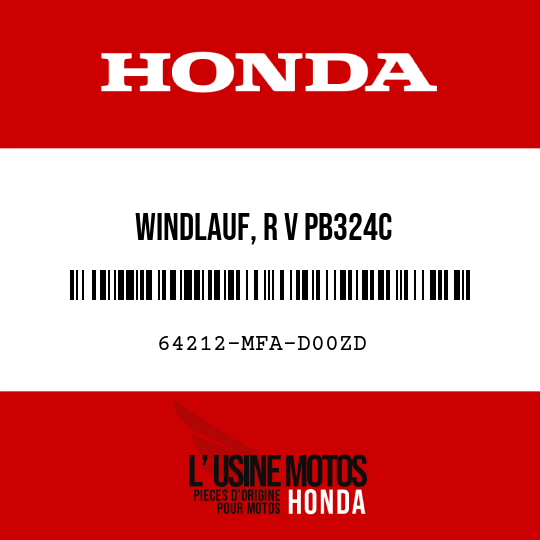image de 64212-MFA-D00ZD WINDLAUF, R V PB324C 