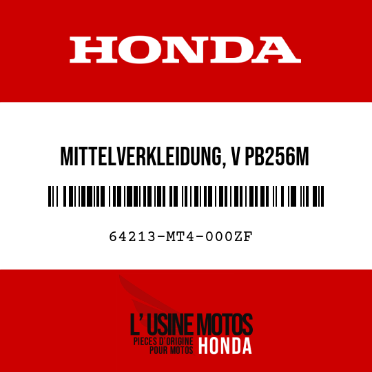 image de 64213-MT4-000ZF MITTELVERKLEIDUNG, V PB256M 