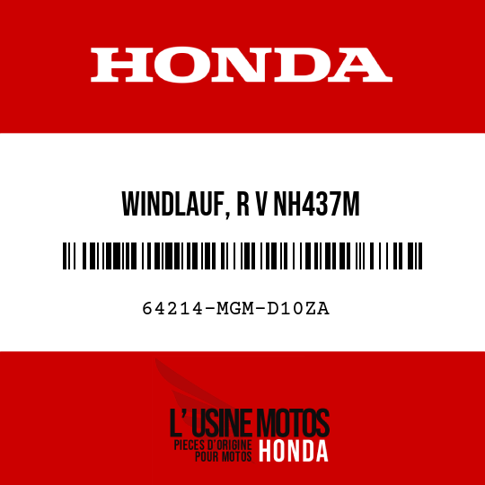 image de 64214-MGM-D10ZA WINDLAUF, R V NH437M