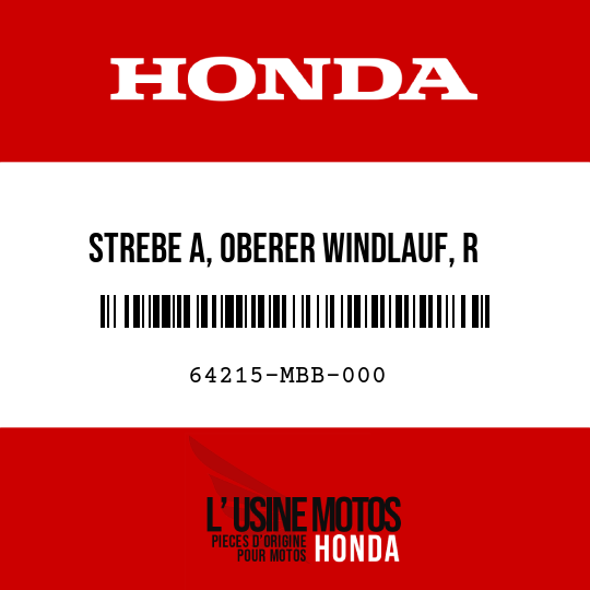 image de 64215-MBB-000 STREBE A, OBERER WINDLAUF, R