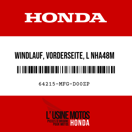 image de 64215-MFG-D00ZP WINDLAUF, VORDERSEITE, L NHA48M