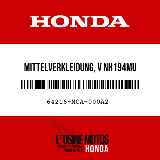 image de 64216-MCA-000A2 MITTELVERKLEIDUNG, V NH194MU