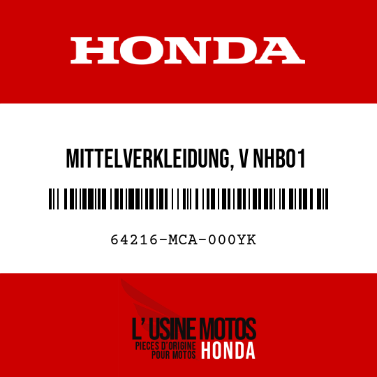 image de 64216-MCA-000YK MITTELVERKLEIDUNG, V NHB01