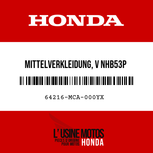 image de 64216-MCA-000YX MITTELVERKLEIDUNG, V NHB53P