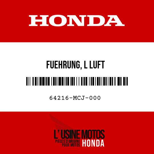 image de 64216-MCJ-000 FUEHRUNG, L LUFT