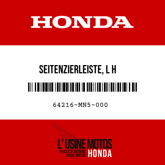 image de 64216-MN5-000 SEITENZIERLEISTE, L H