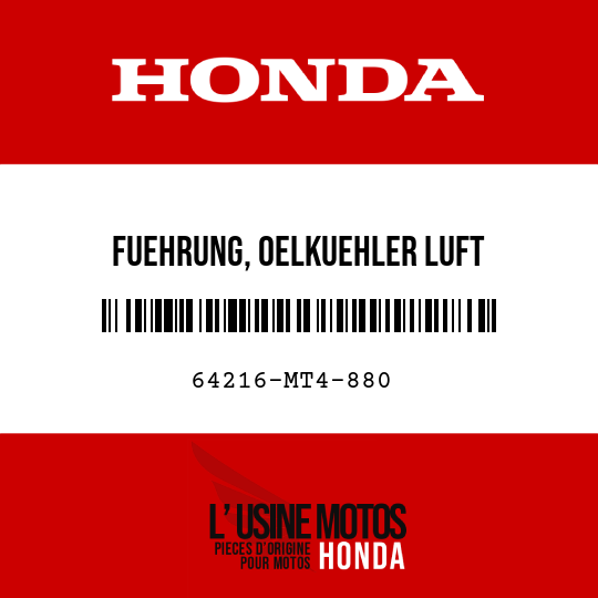 image de 64216-MT4-880 FUEHRUNG, OELKUEHLER LUFT