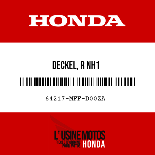 image de 64217-MFF-D00ZA DECKEL, R NH1