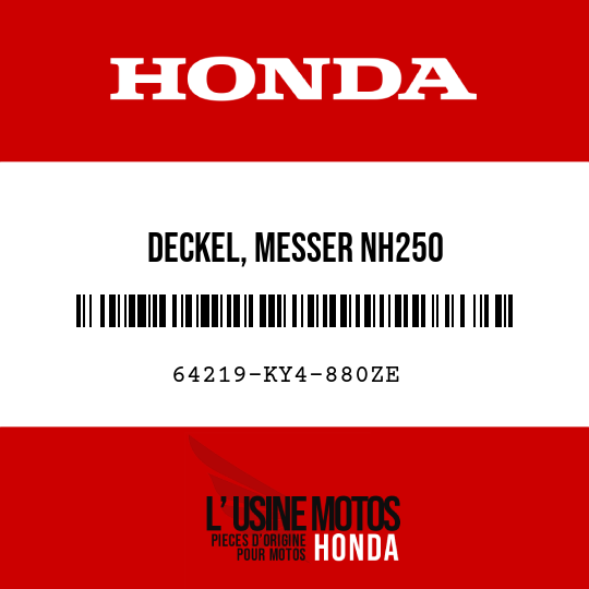 image de 64219-KY4-880ZE DECKEL, MESSER NH250 