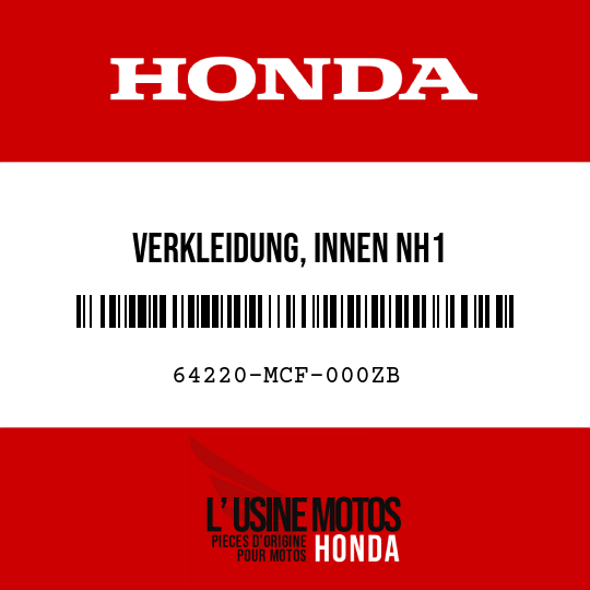 image de 64220-MCF-000ZB VERKLEIDUNG, INNEN NH1 
