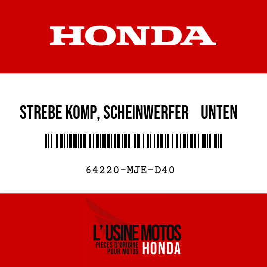 image de 64220-MJE-D40 STREBE KOMP, SCHEINWERFER UNTEN