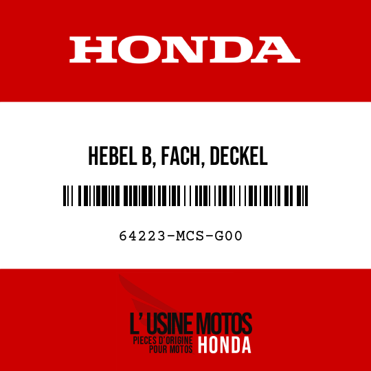 image de 64223-MCS-G00 HEBEL B, FACH, DECKEL