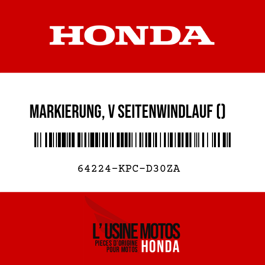 image de 64224-KPC-D30ZA MARKIERUNG, V SEITENWINDLAUF () TYPE1
