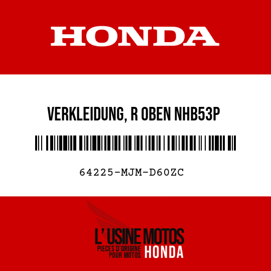 image de 64225-MJM-D60ZC VERKLEIDUNG, R OBEN NHB53P