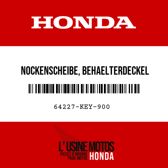 image de 64227-KEY-900 NOCKENSCHEIBE, BEHAELTERDECKEL