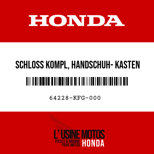 image de 64228-KFG-000 SCHLOSS KOMPL, HANDSCHUH- KASTEN