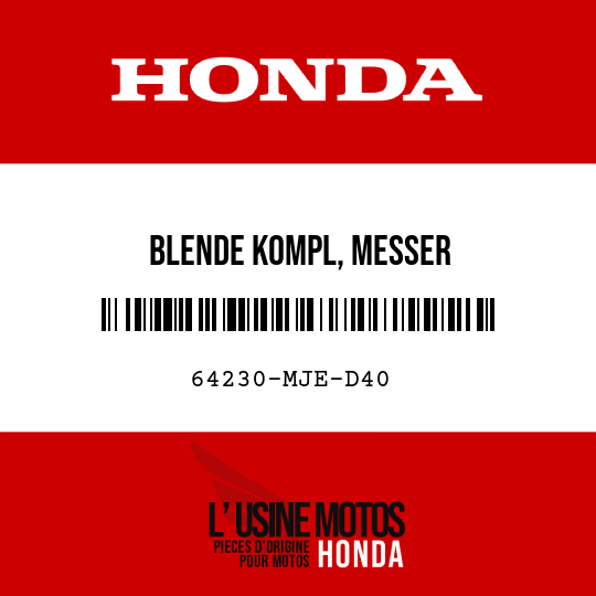 image de 64230-MJE-D40 BLENDE KOMPL, MESSER