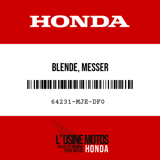image de 64231-MJE-DF0 BLENDE, MESSER