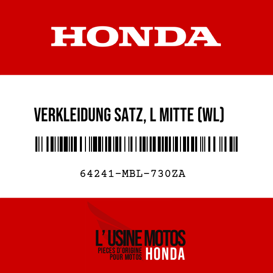 image de 64241-MBL-730ZA VERKLEIDUNG SATZ, L MITTE (WL) TYPE4