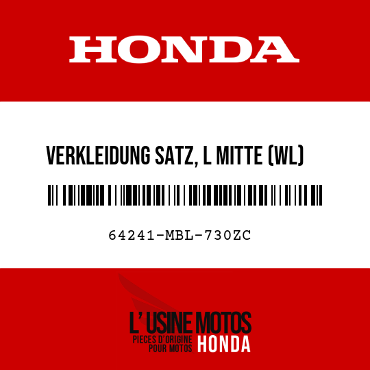 image de 64241-MBL-730ZC VERKLEIDUNG SATZ, L MITTE (WL) TYPE6 