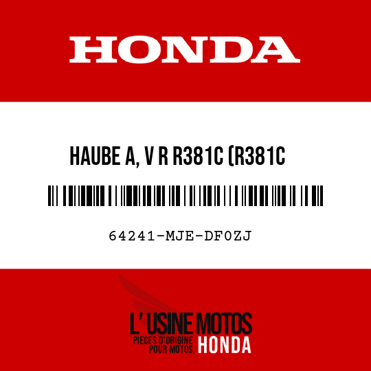 image de 64241-MJE-DF0ZJ HAUBE A, V R R381C (R381C CANDY-CHROMOSPHAERENROT)