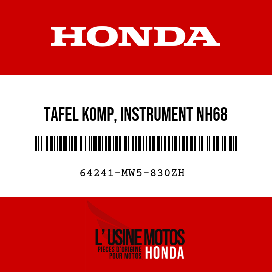 image de 64241-MW5-830ZH TAFEL KOMP, INSTRUMENT NH68 